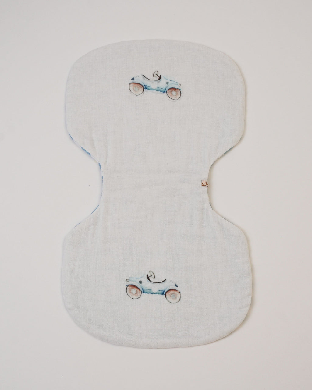 Set of 3 Burp Cloths Roadster + grey + Stripes