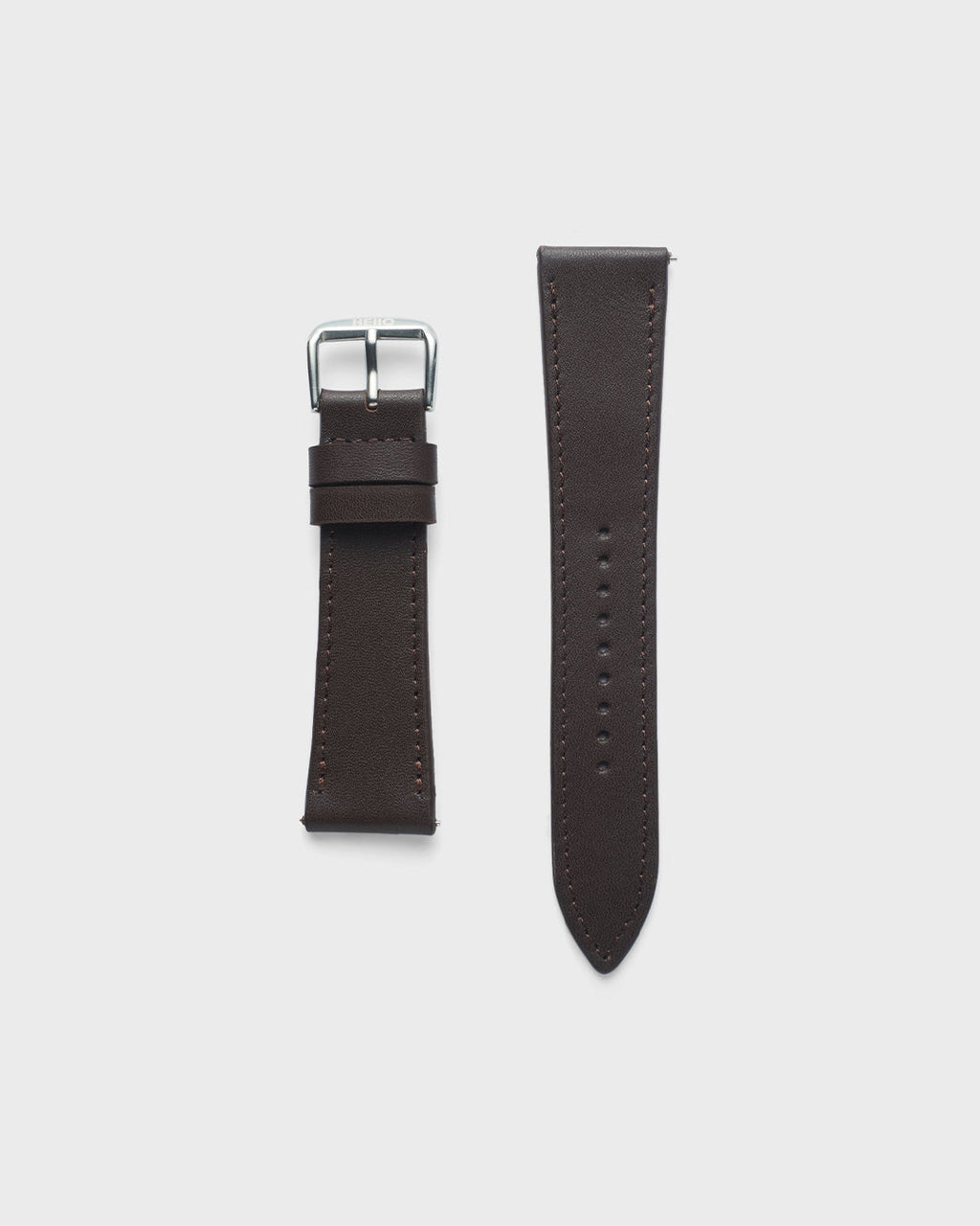 Mocha Brown With Brown Stitch__INTRO STRAP - FOR QUARTZ, MECHANICAL & SMART WATCHES [Parade Stitch in Fine Indian Leather] My Store
