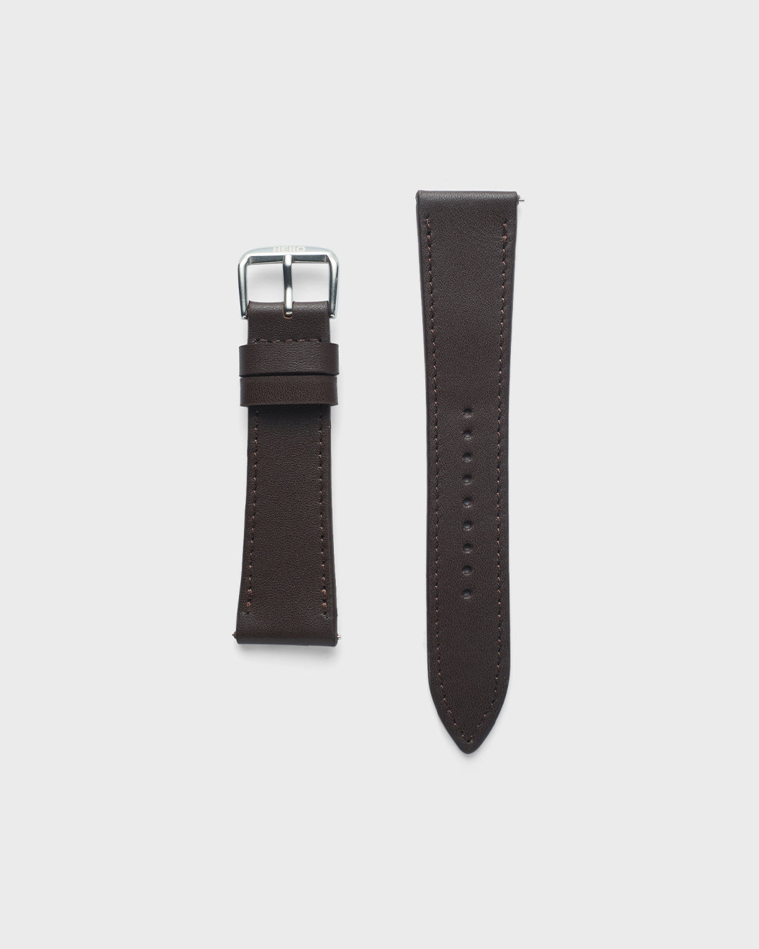 Mocha Brown With Brown Stitch__INTRO STRAP - FOR QUARTZ, MECHANICAL & SMART WATCHES [Parade Stitch in Fine Indian Leather] My Store