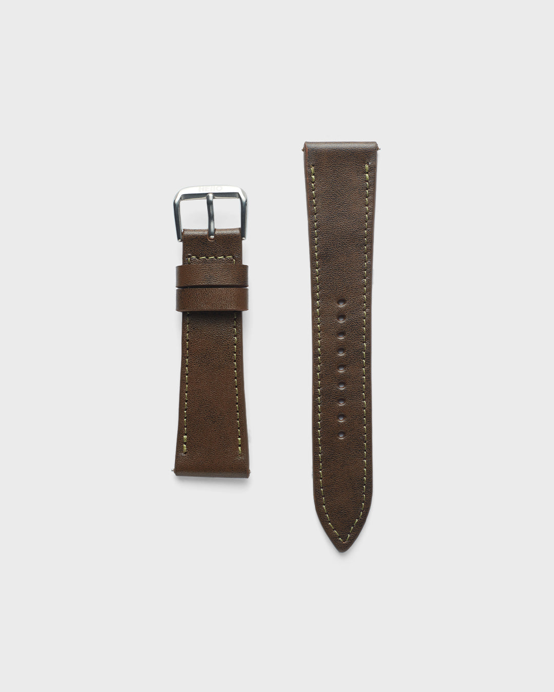 Virginia Brown__INTRO STRAP - FOR QUARTZ, MECHANICAL & SMART WATCHES [Parade Stitch in Fine Indian Leather] My Store