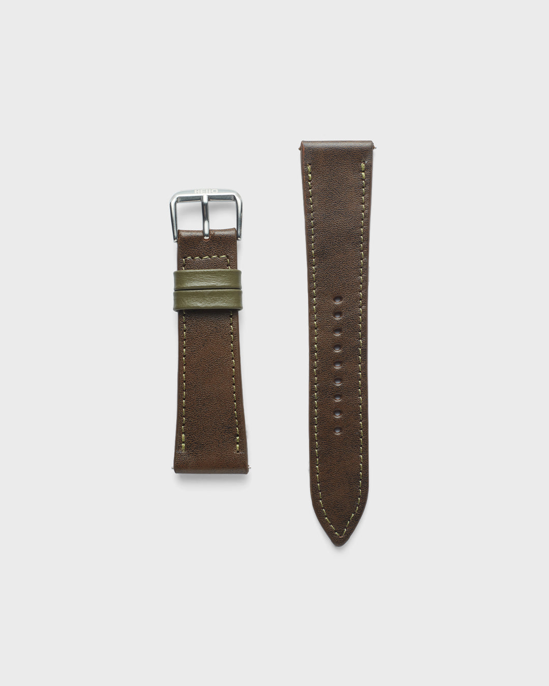 Virginia Brown__INTRO STRAP - FOR QUARTZ, MECHANICAL & SMART WATCHES [Parade Stitch in Fine Indian Leather] My Store