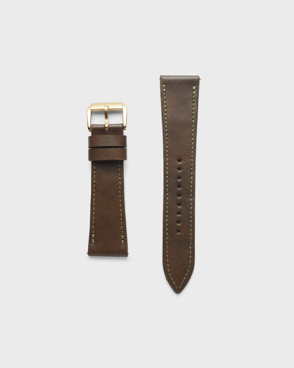 Virginia Brown__INTRO STRAP - FOR QUARTZ, MECHANICAL & SMART WATCHES [Parade Stitch in Fine Indian Leather] My Store
