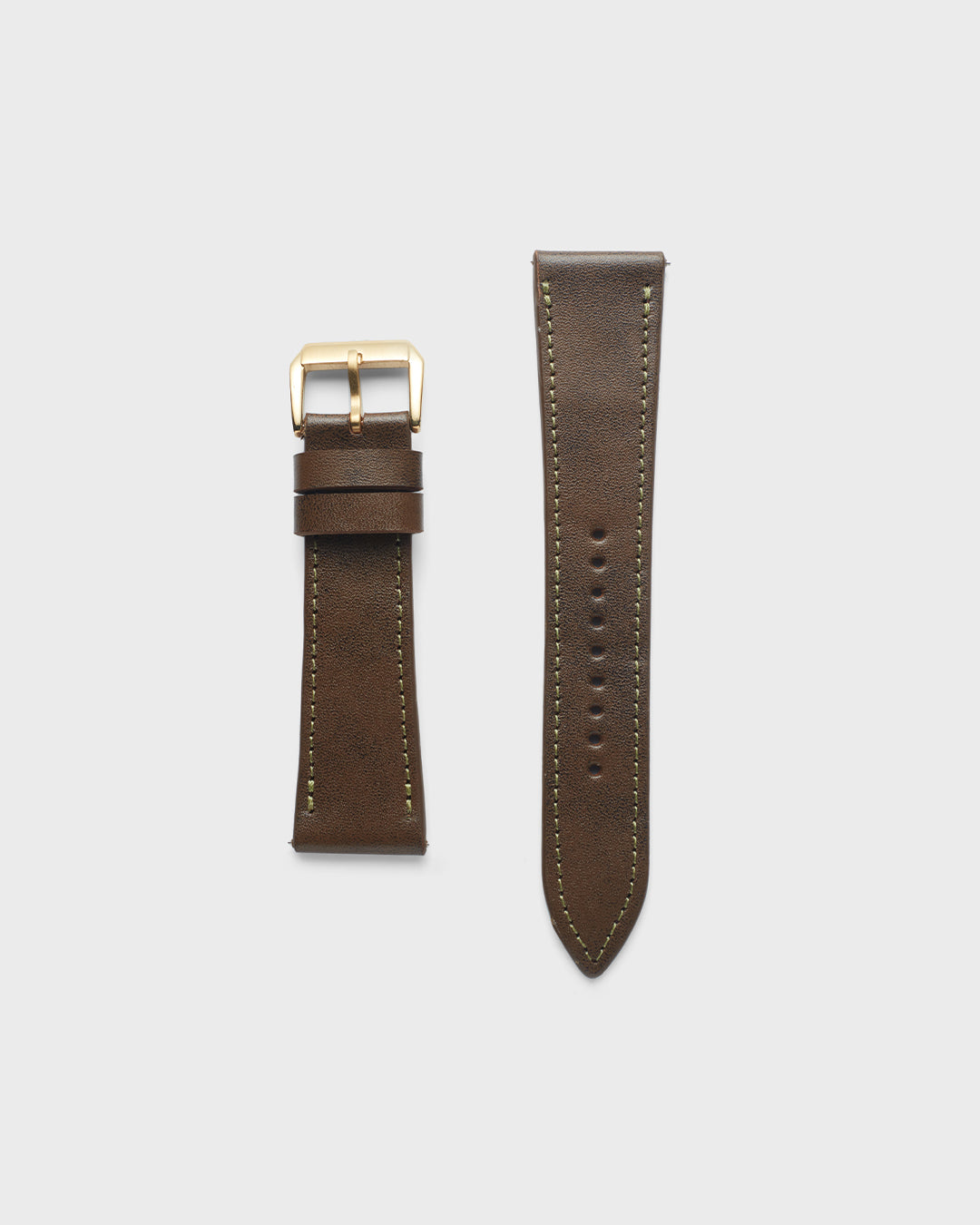 Virginia Brown__INTRO STRAP - FOR QUARTZ, MECHANICAL & SMART WATCHES [Parade Stitch in Fine Indian Leather] My Store