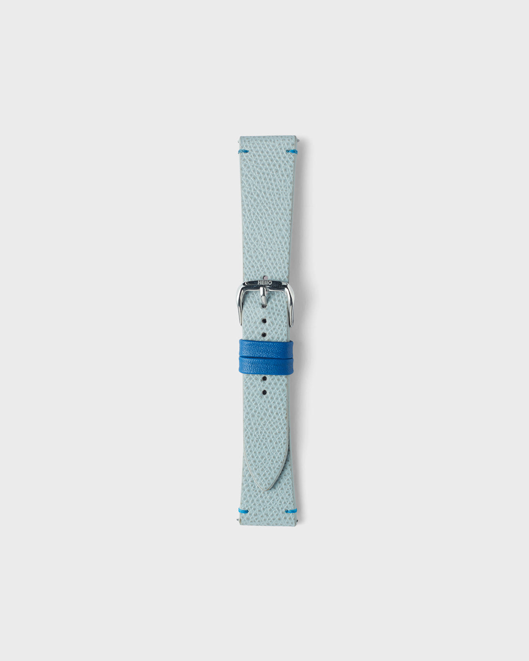 FRESH PEWTER__INTRO STRAP - FOR QUARTZ, MECHANICAL & SMART WATCHES [Duo Stitch in Italian Epsom Leather] HEllO