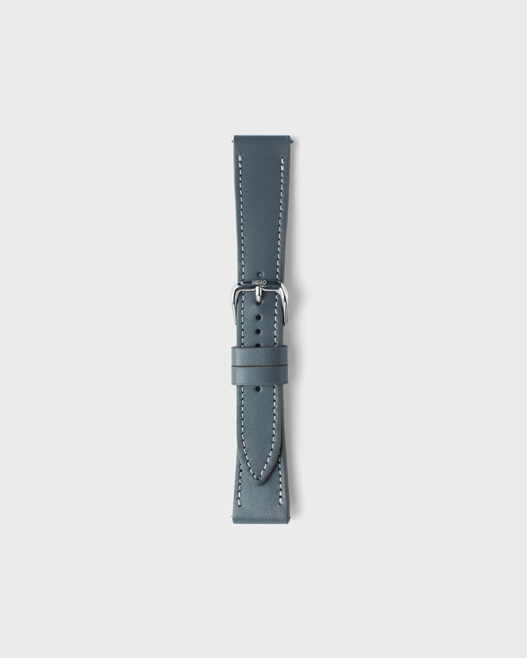 Sheffield Grey With Cream Stitch__INTRO STRAP - FOR QUARTZ, MECHANICAL & SMART WATCHES [Parade Stitch in Fine Indian Leather] My Store