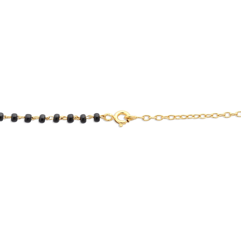 Kundan Heart Mangalsutra necklace Silver 92.5