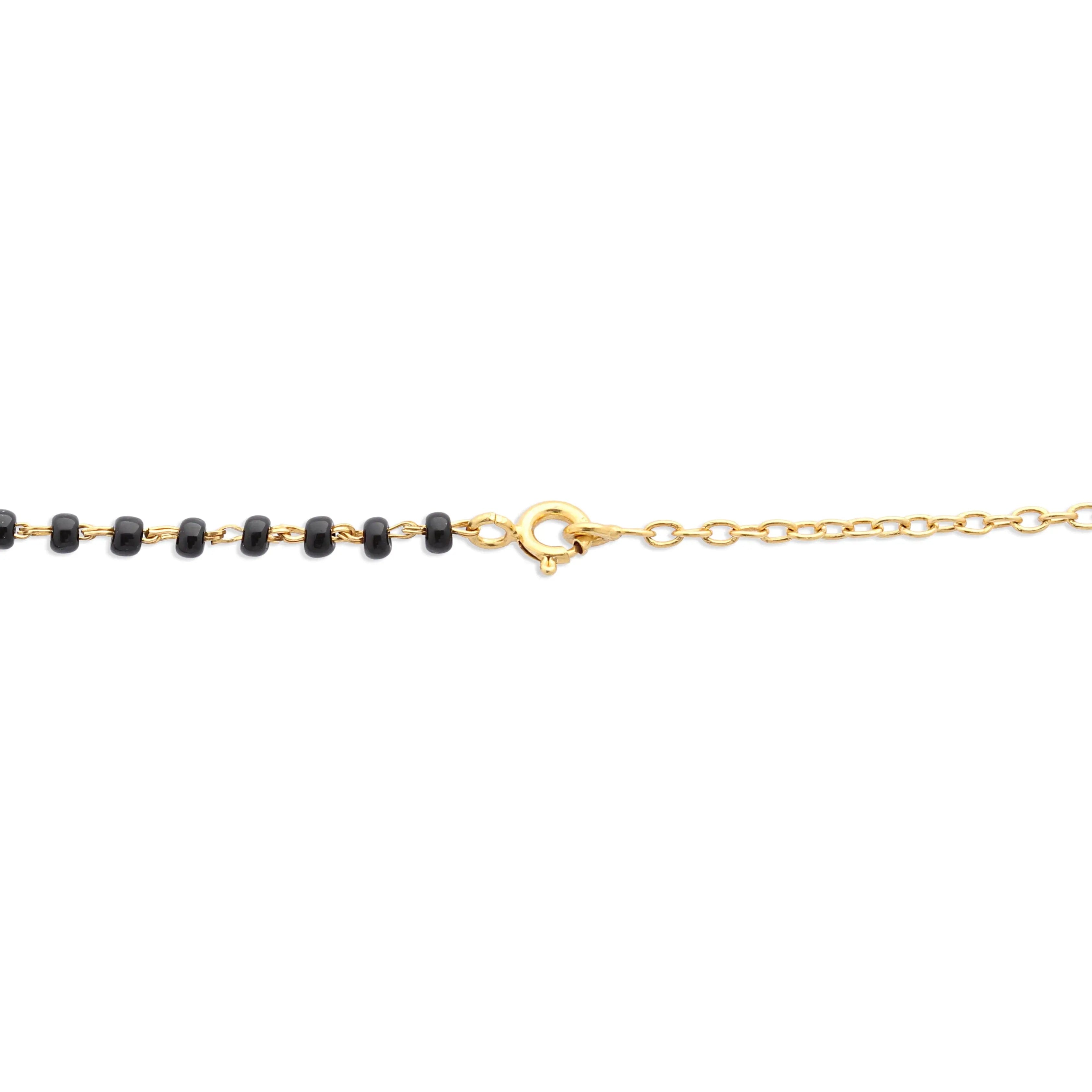 Kundan Heart Mangalsutra necklace Silver 92.5