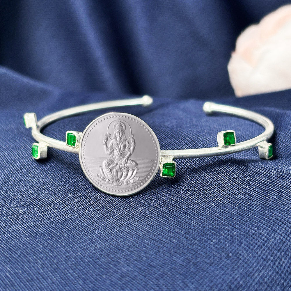 Lakshmi 999 Silver Lakshmi Cuff