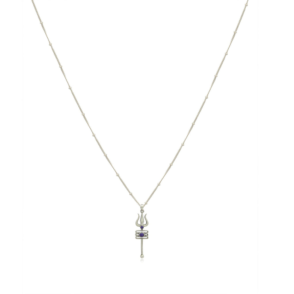 92.5 Silver Women's Trishul pendant
