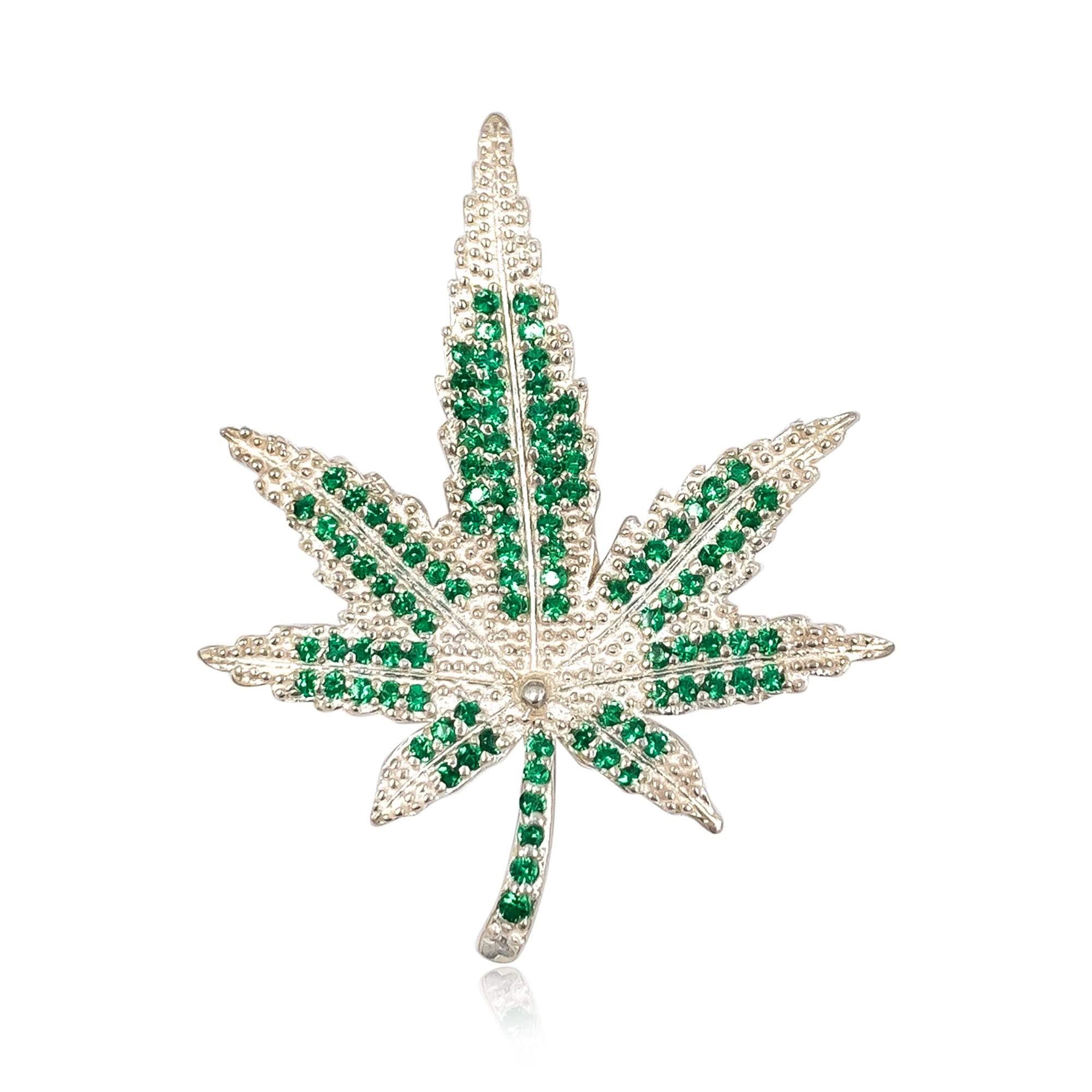 Silver Leaf Brooch