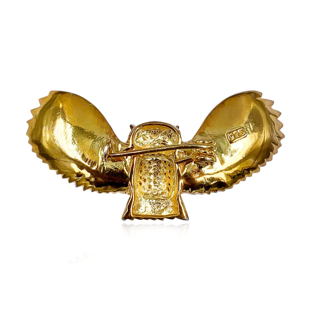 Silver Owl Brooch