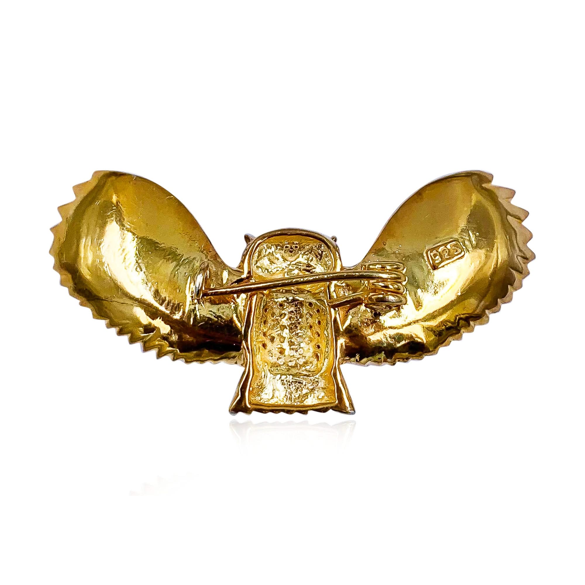 Silver Owl Brooch
