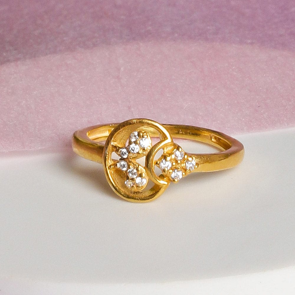 92.5 silver zircon luna twist ring