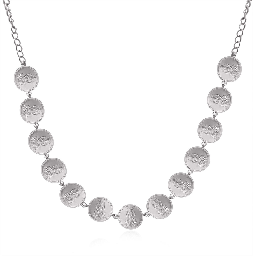 999 Silver Lakshmi Necklace