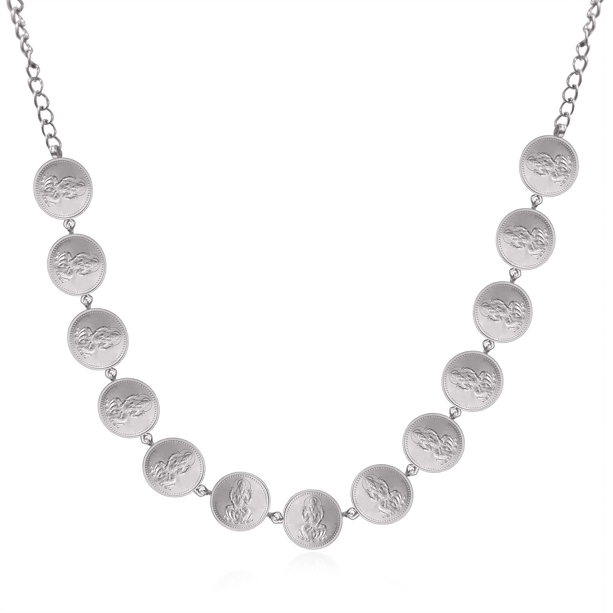 999 Silver Lakshmi Necklace