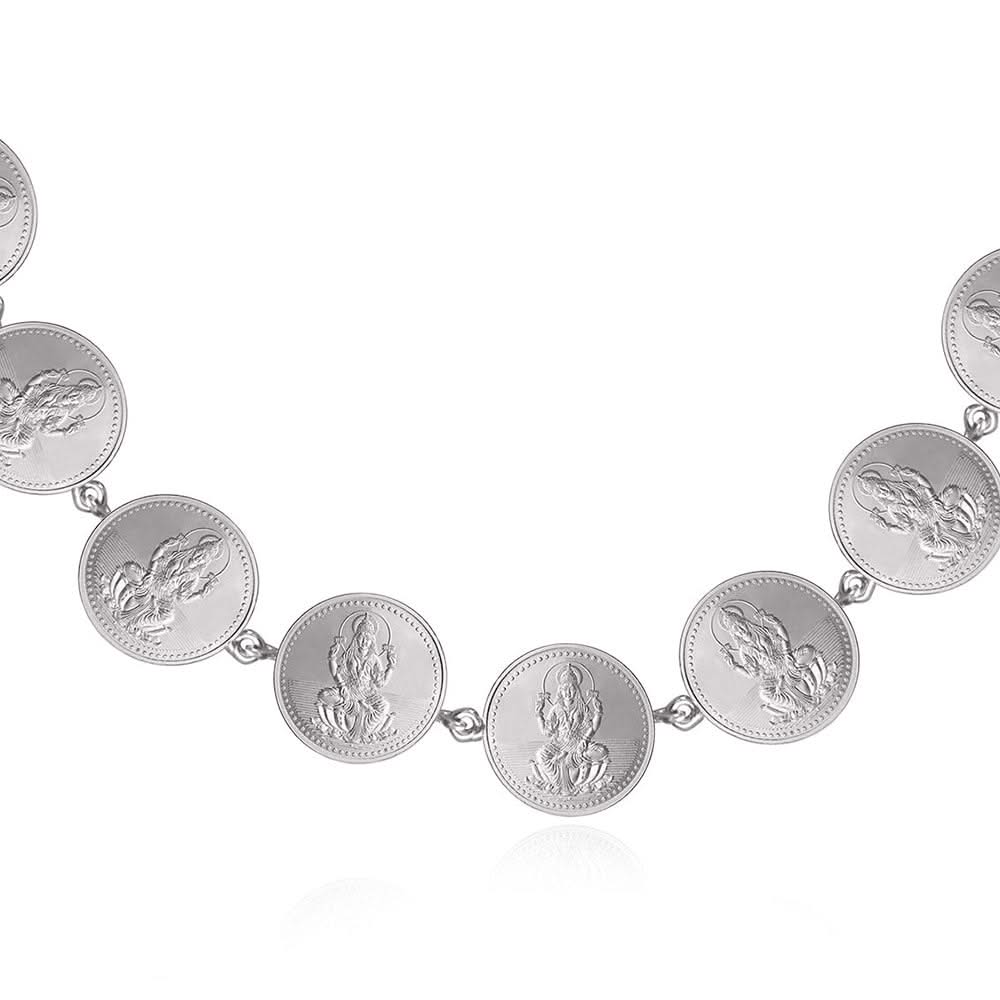 999 Silver Lakshmi Necklace