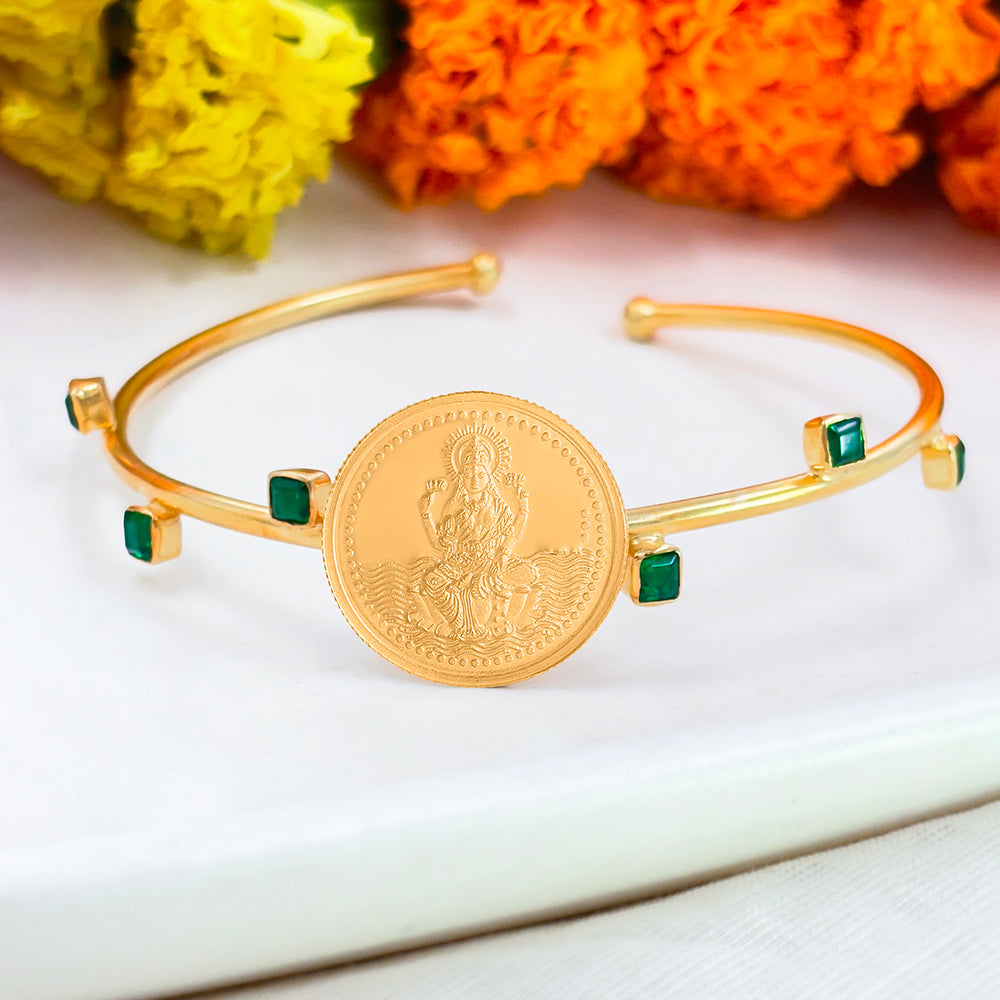 Lakshmi 999 Silver Lakshmi Cuff