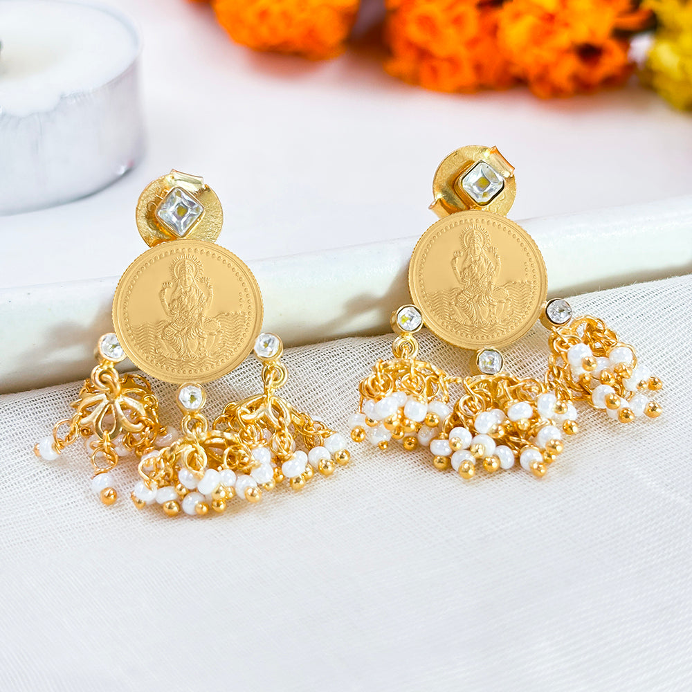 Lakshmi 999 Silver Dangling Jhumki Earrings