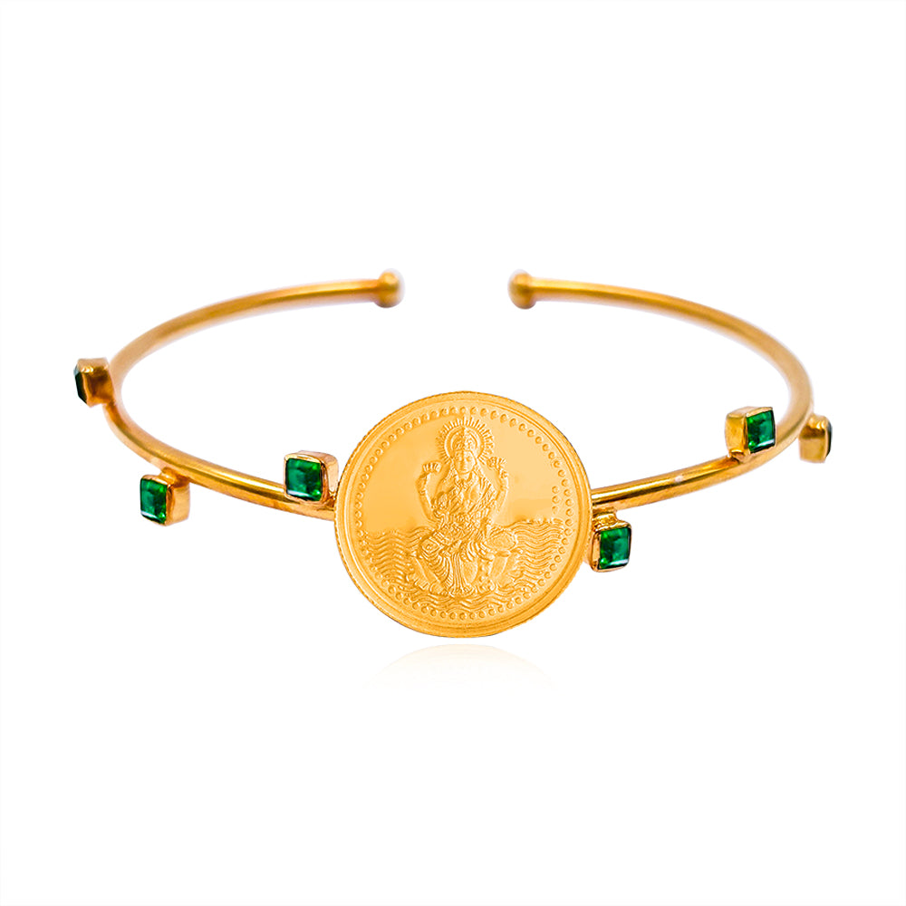 Lakshmi 999 Silver Lakshmi Cuff