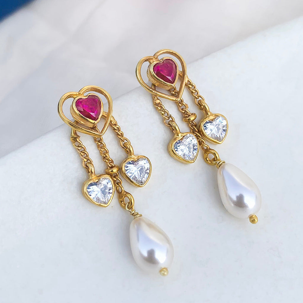 Silver Heart Earrings