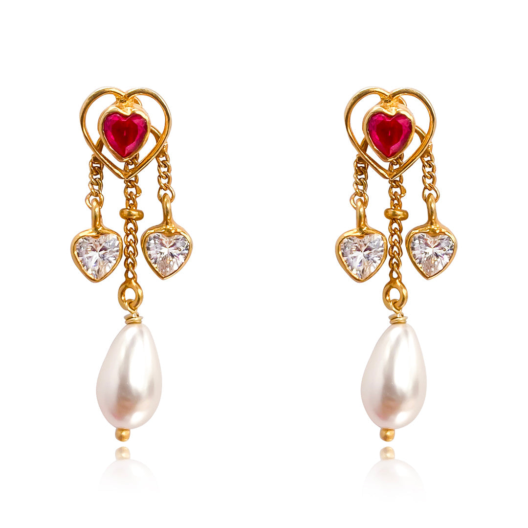 Silver Heart Earrings