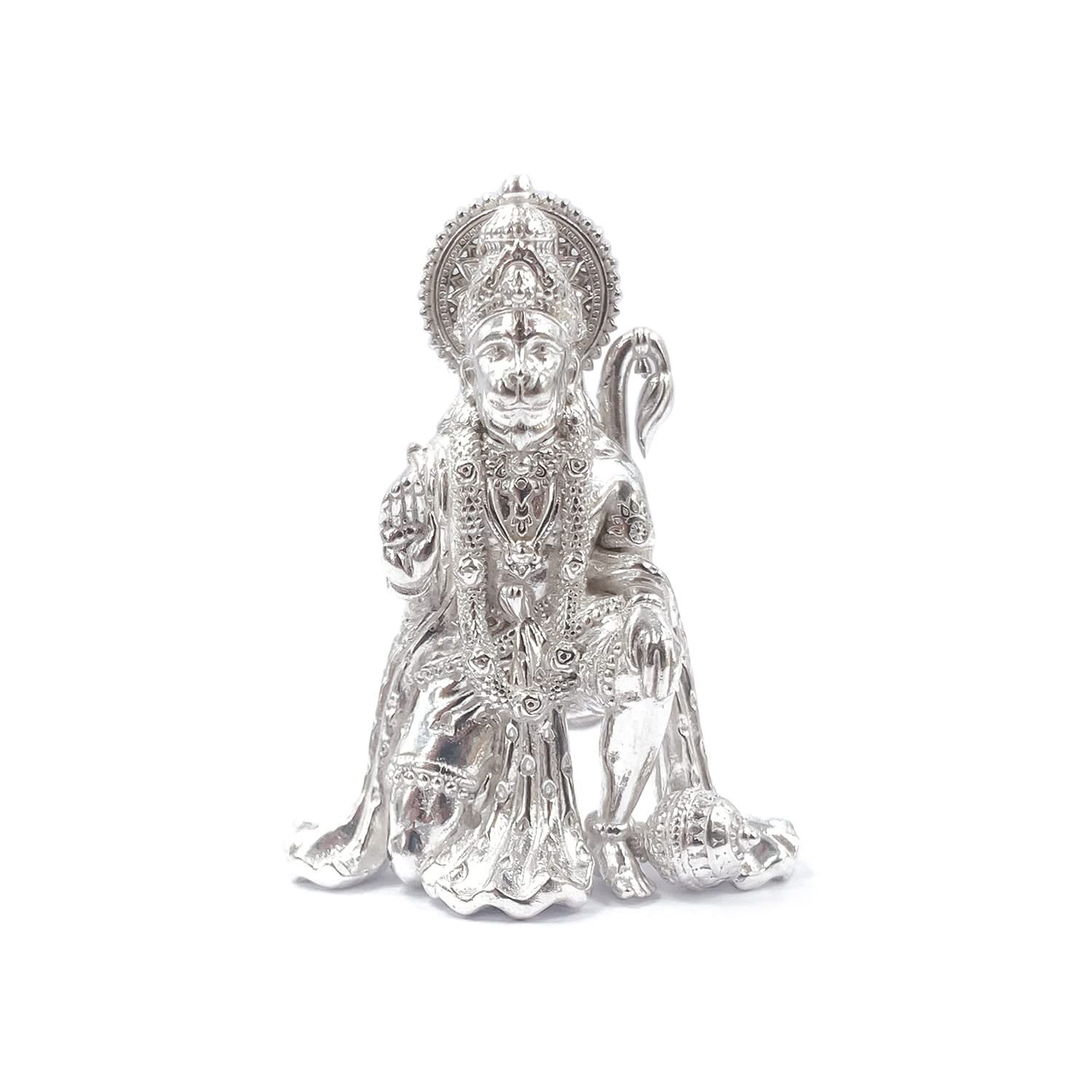 925 Silver Hanuman Idol statue