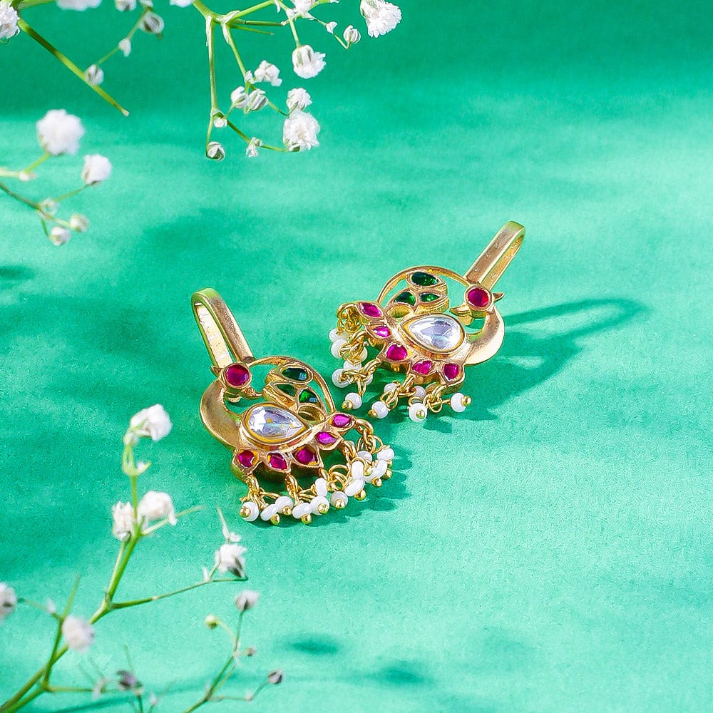 92.5 Sterling Silver Swan Bugadi/ Clip-on