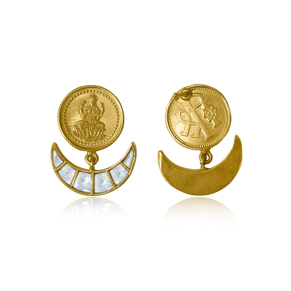 Silver Kuber Polki Earring