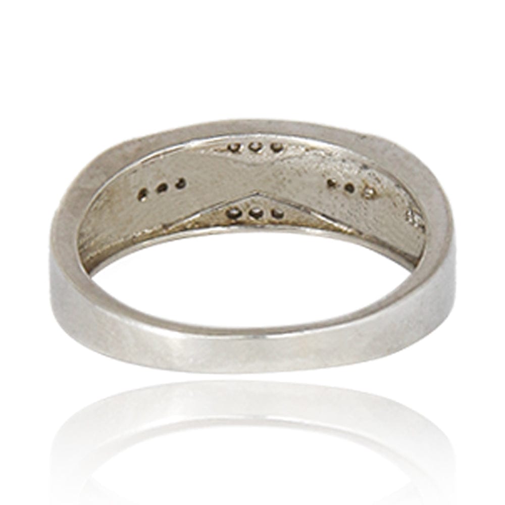 Zircon Sterling Silver Ring for Men Rings - By Unniyarcha - Original Manufacturers of Silver Jewelry, Gold Plated Jewellery, Fashion Jewellery and Personalized Soul Bands and Personalized Jewelry
