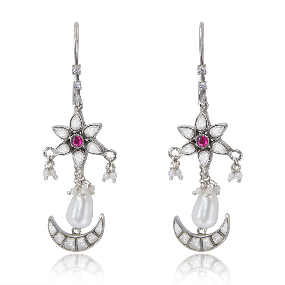 SILVER FLOWER KUNDAN SUI DHAGA