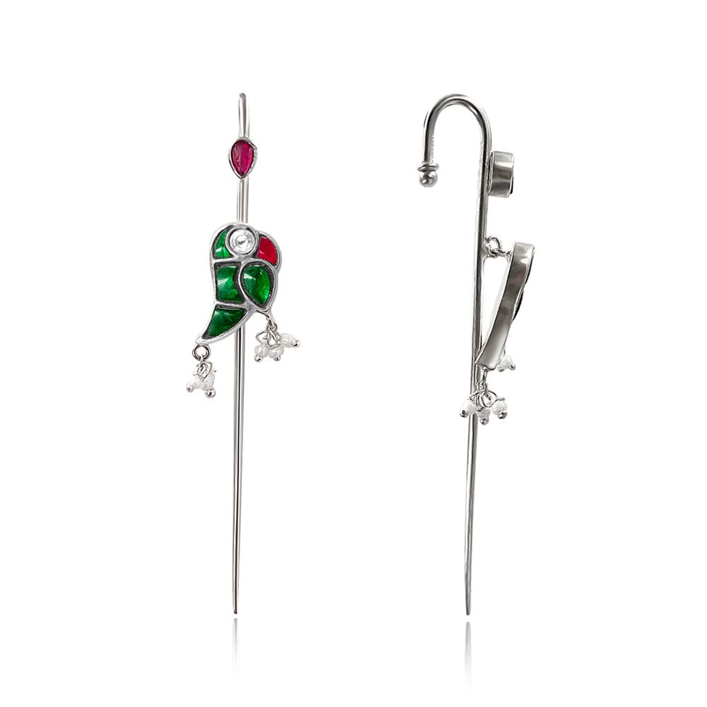 Mithu Silver Needle Earcuff