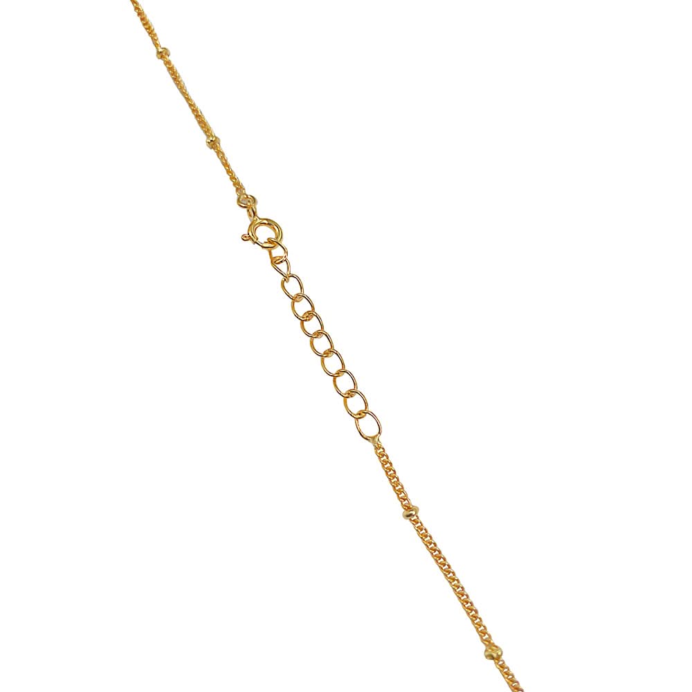 Mithu Gulmohar Cage Silver 24k Gold Plated Necklace