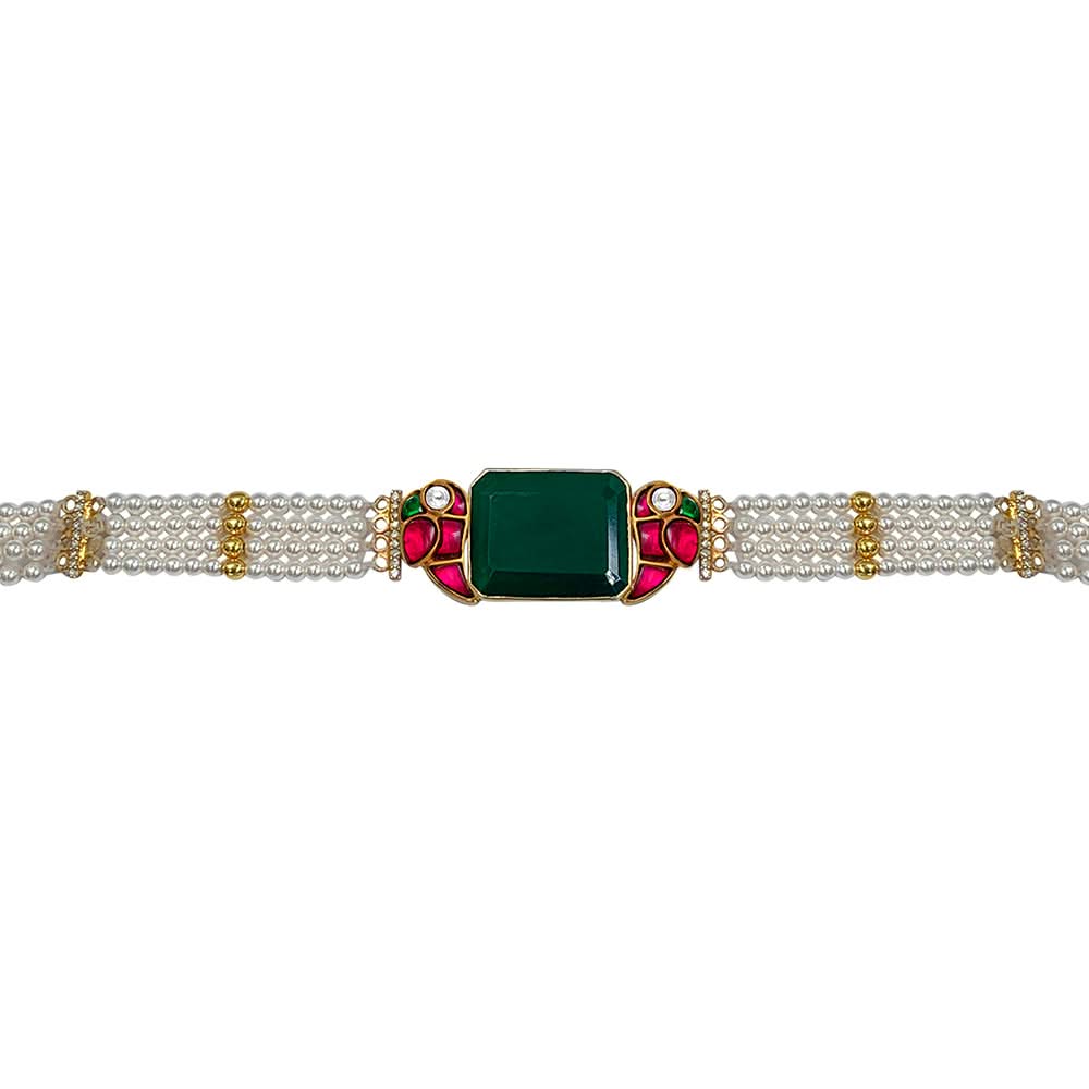 Mithu Pearl Silver 24k Gold Plated Necklace