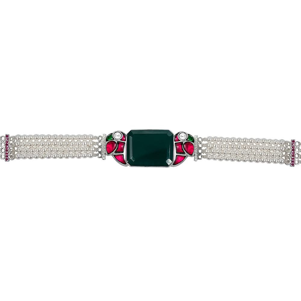Mithu Pearl Silver Necklace