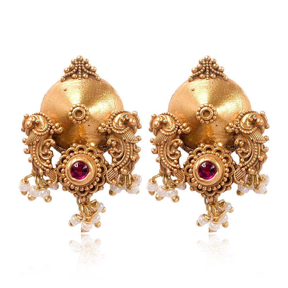 Silver 925 Peacock Earrings