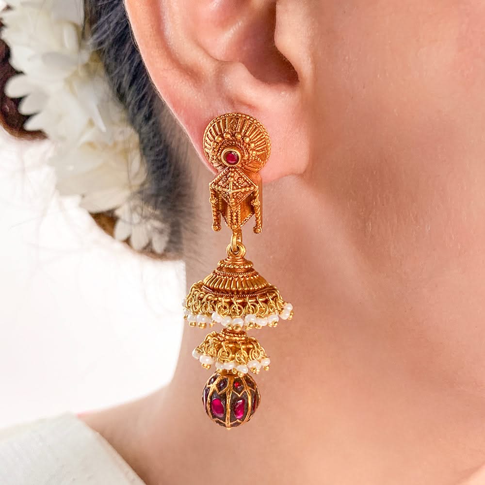 Rajamukhi Jhumkas