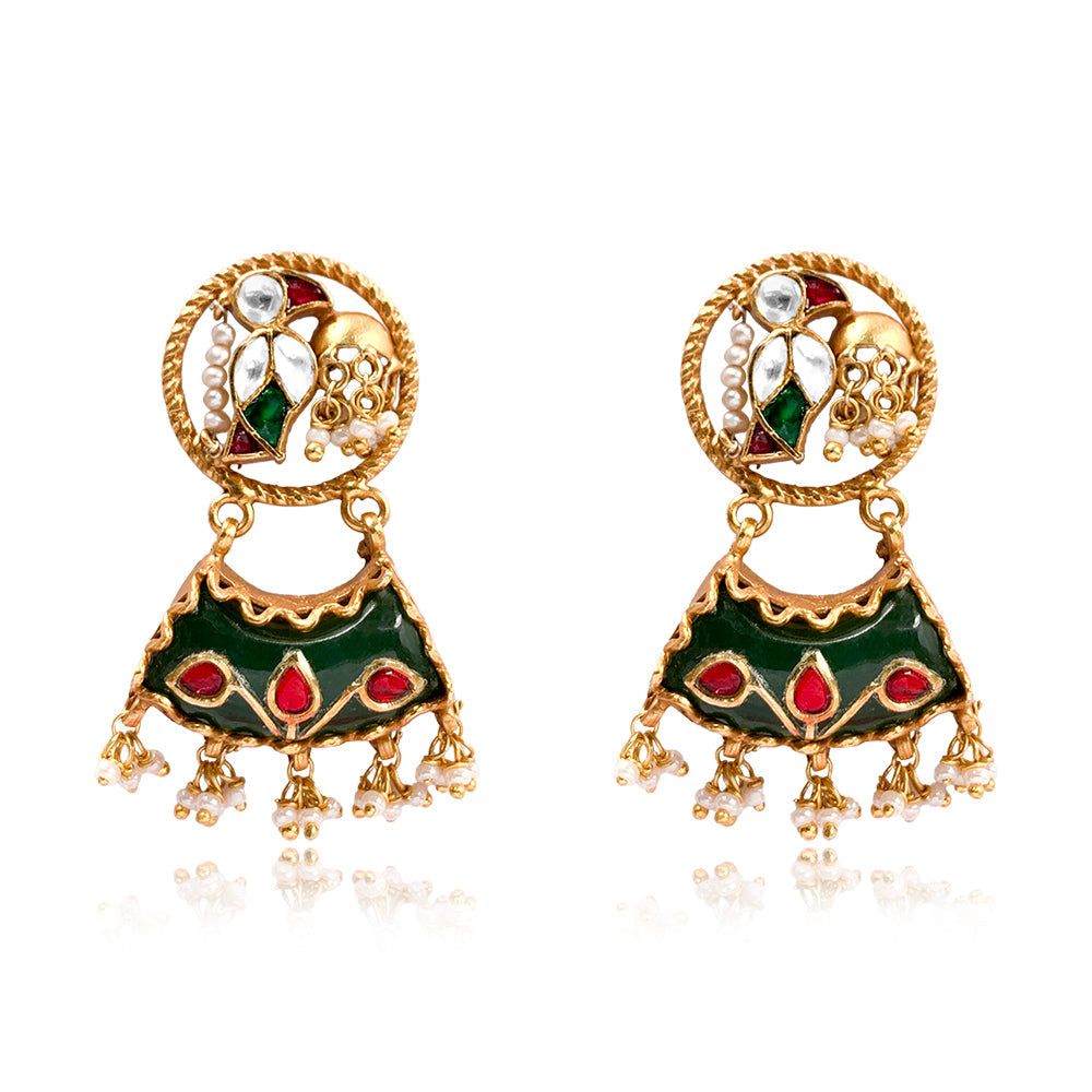 Silver 925 Parrot Earrings
