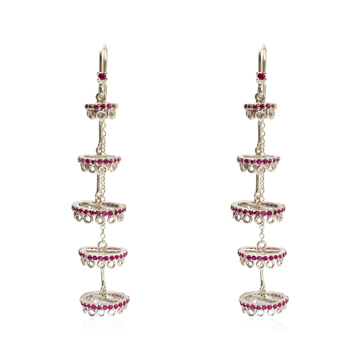 Silver 925 Chandelier Sui Dhaga Earrings
