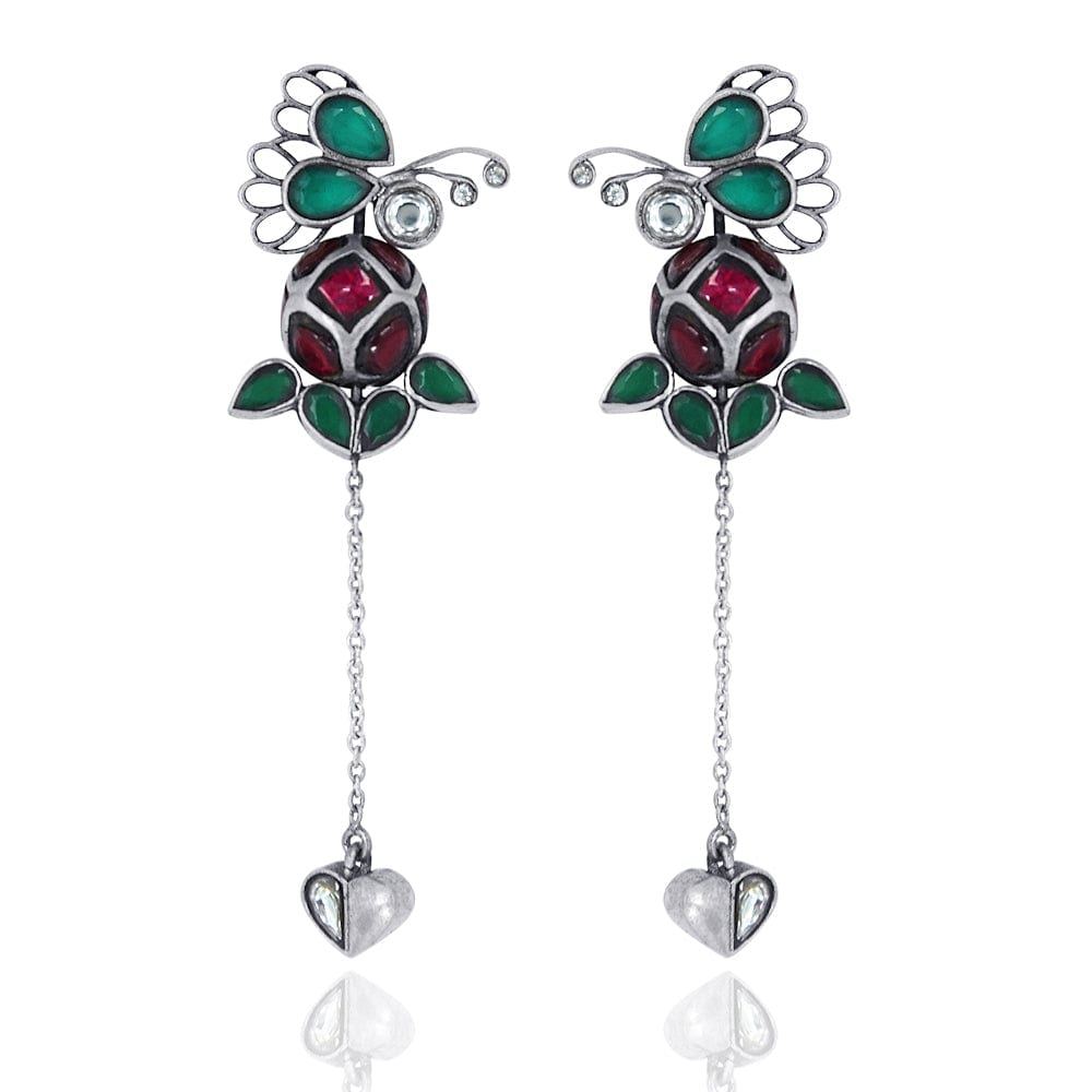 92.5 Silver 2-in-1 Titli Earring