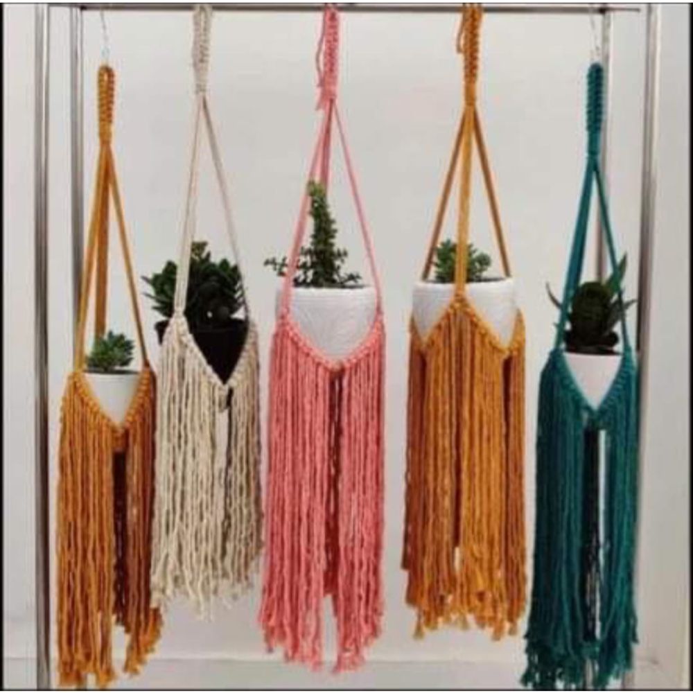 Multicolour Plant Holder 
Set Of 5-Indiehaat