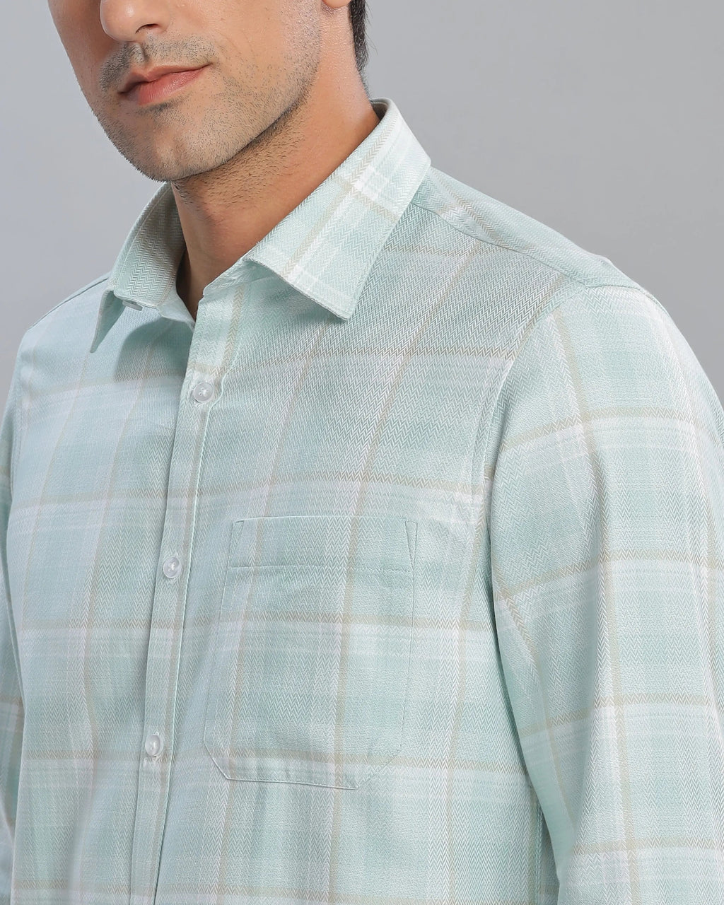Ice Green Checked ShirtUnited By Hope
