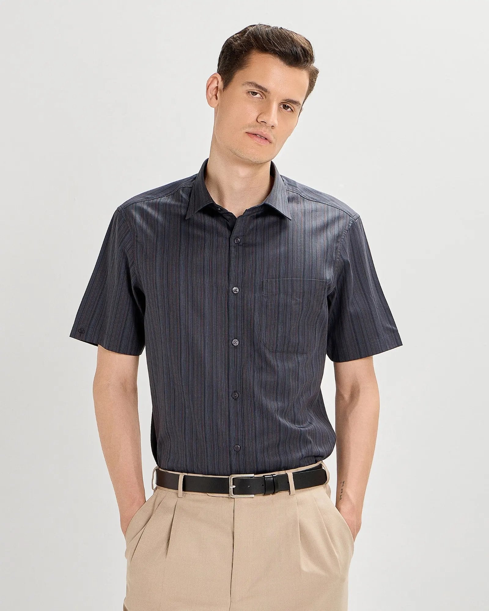 India Ink Short Sleeves Striped ShirtUnited By Hope