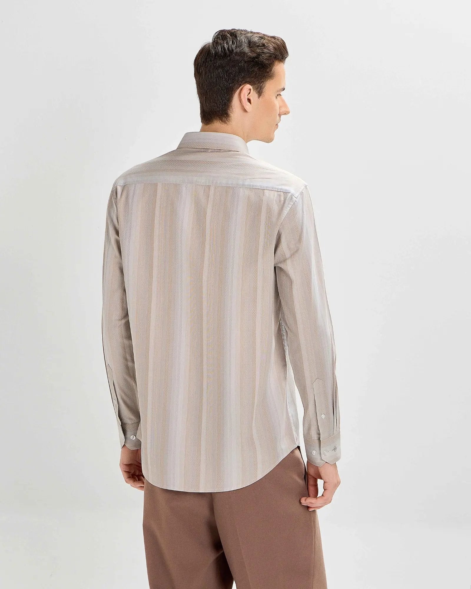 Indian Tan Striped ShirtUnited By Hope