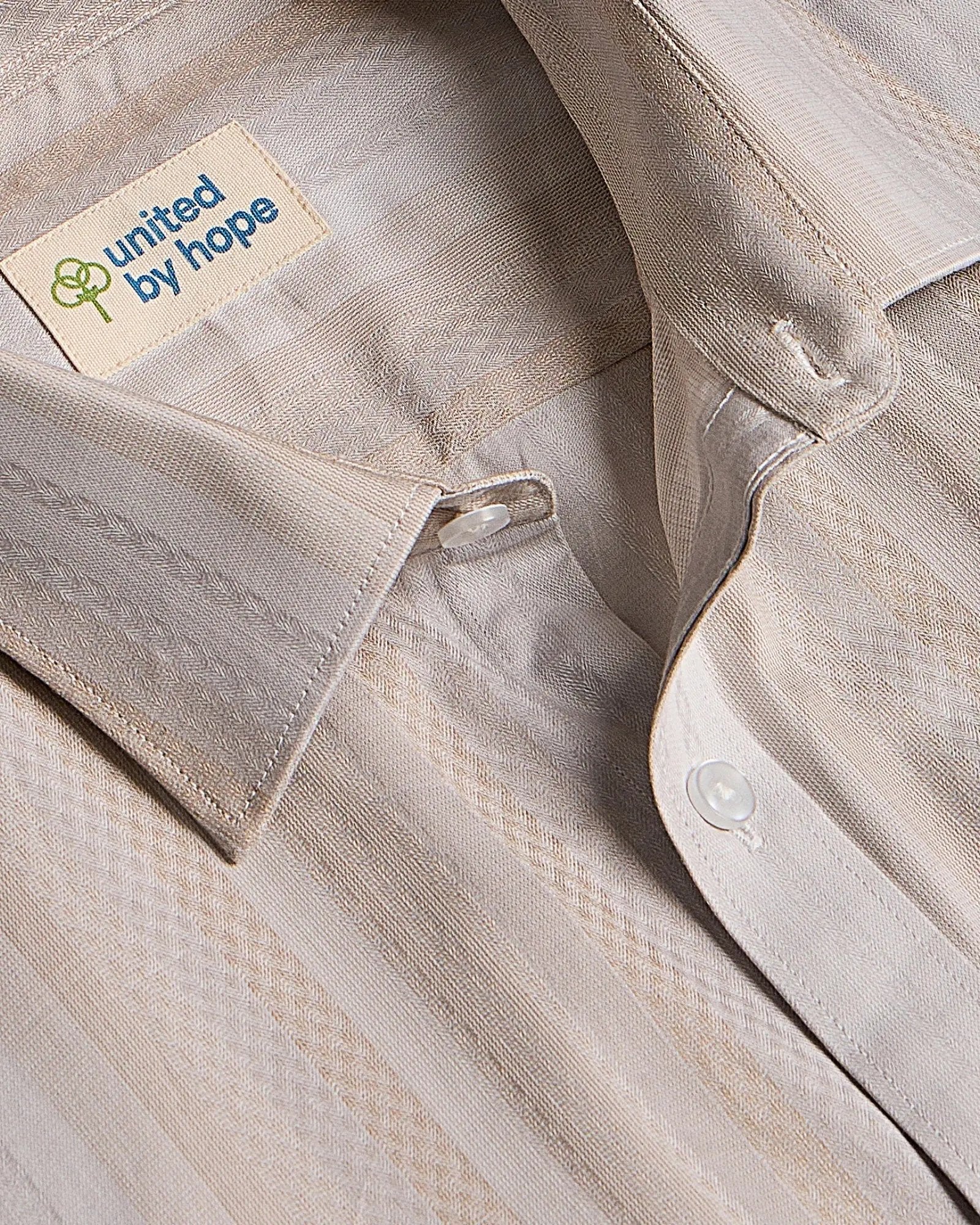 Indian Tan Striped ShirtUnited By Hope