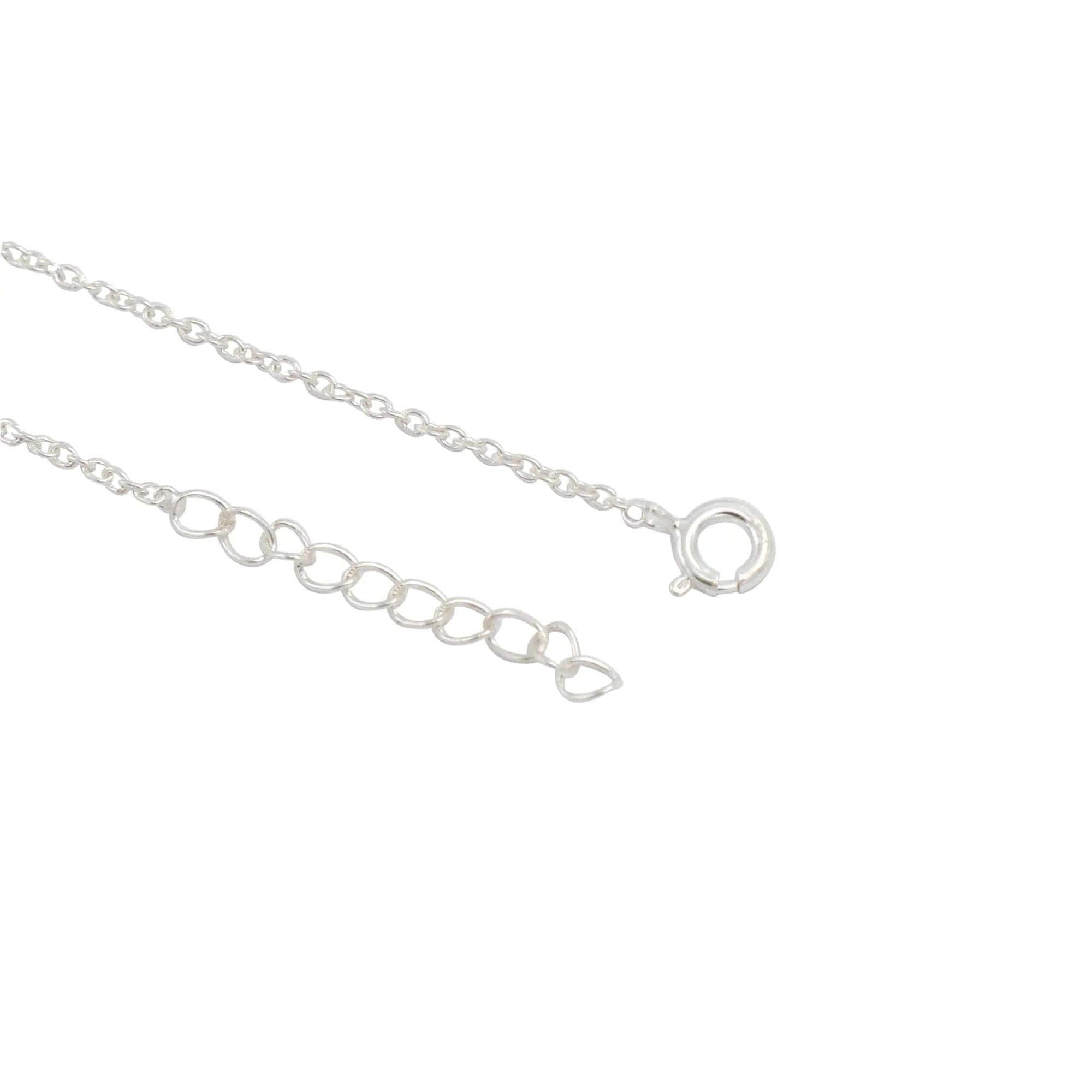 Infinity Silver 92.5 Green Mangalsutra Necklace