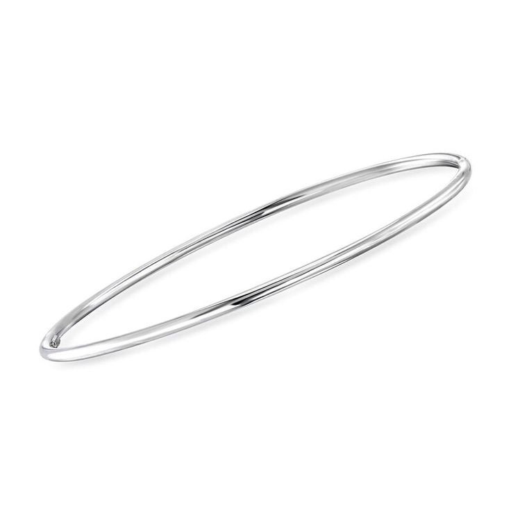 Minimal Plain Silver 92.5 Bangle(Single)