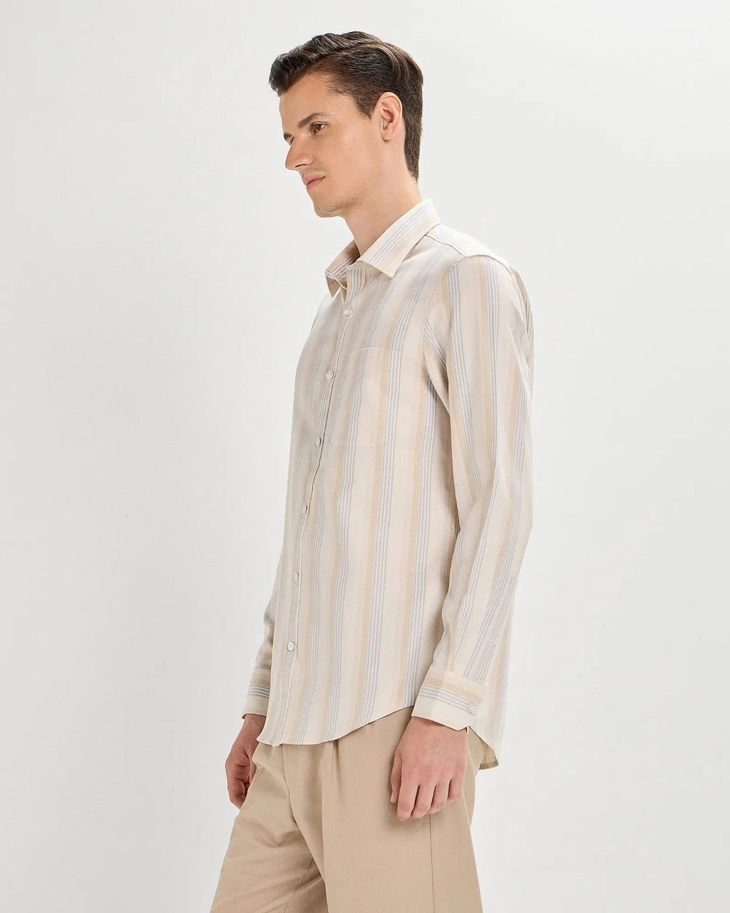 Ivory Cream Striped ShirtUnited By Hope