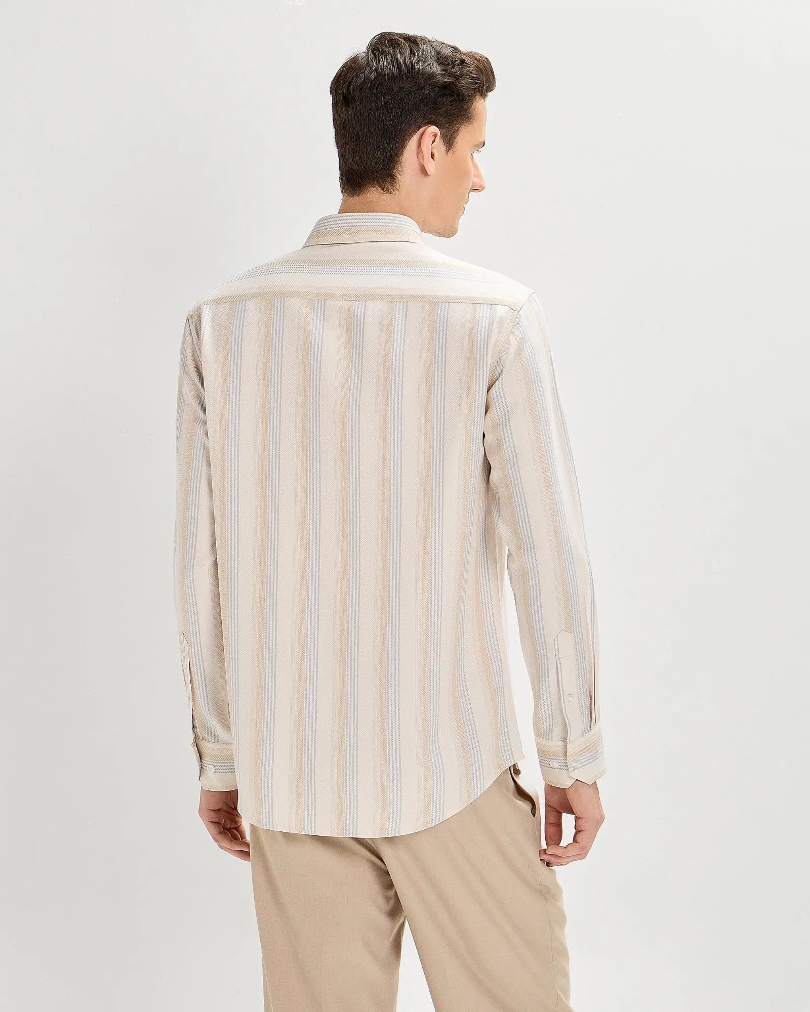 Ivory Cream Striped ShirtUnited By Hope