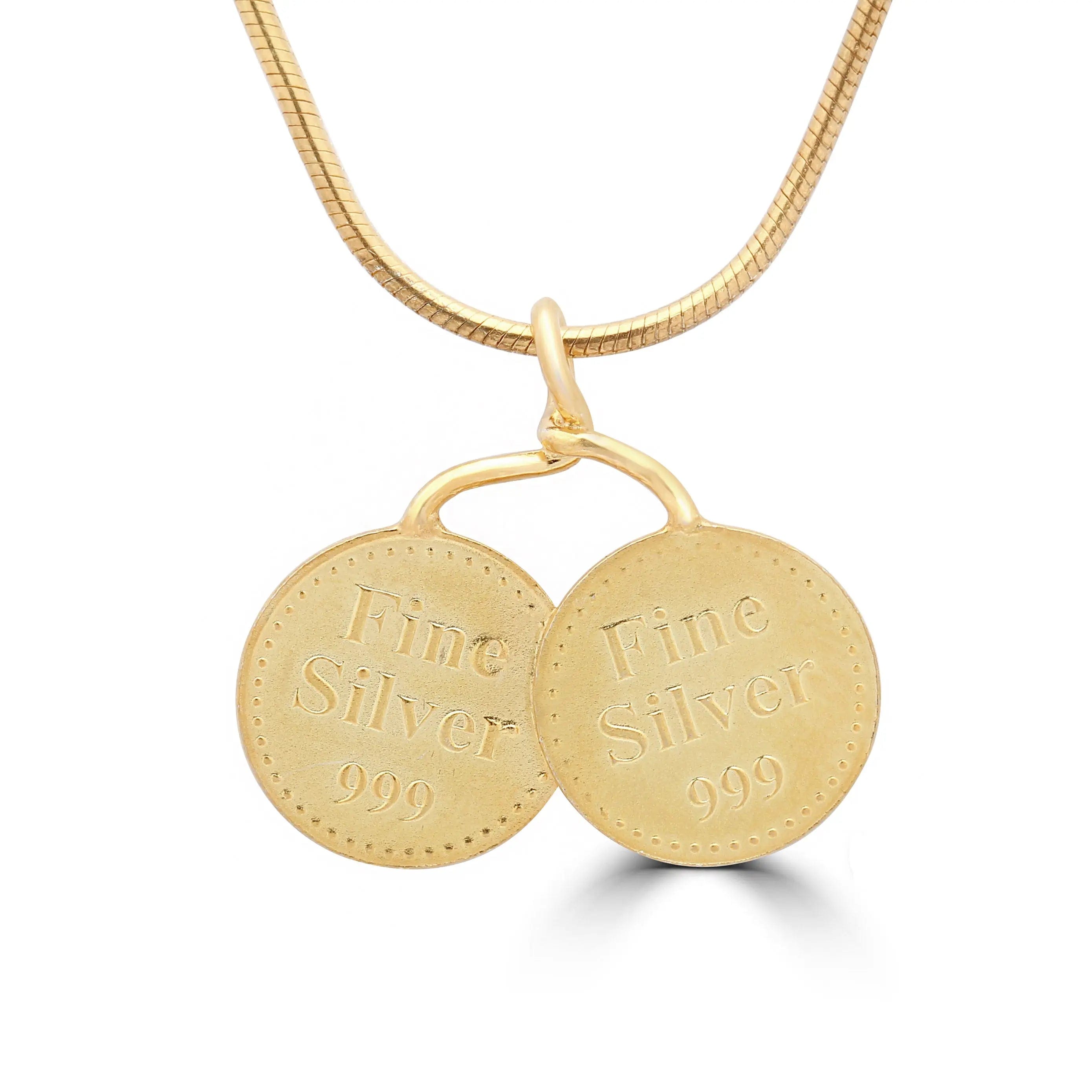Lakshmi Silver Double locket