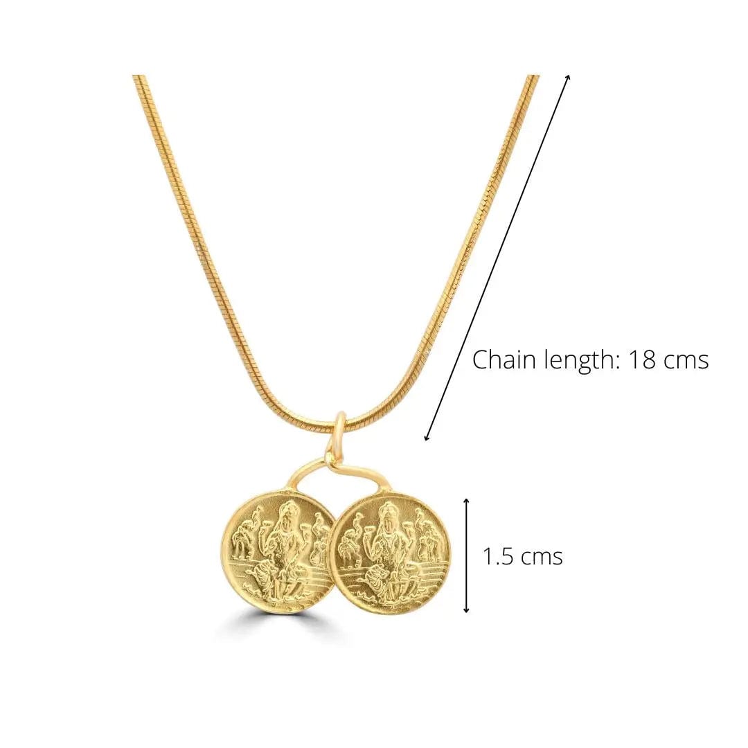 Lakshmi Silver Double locket